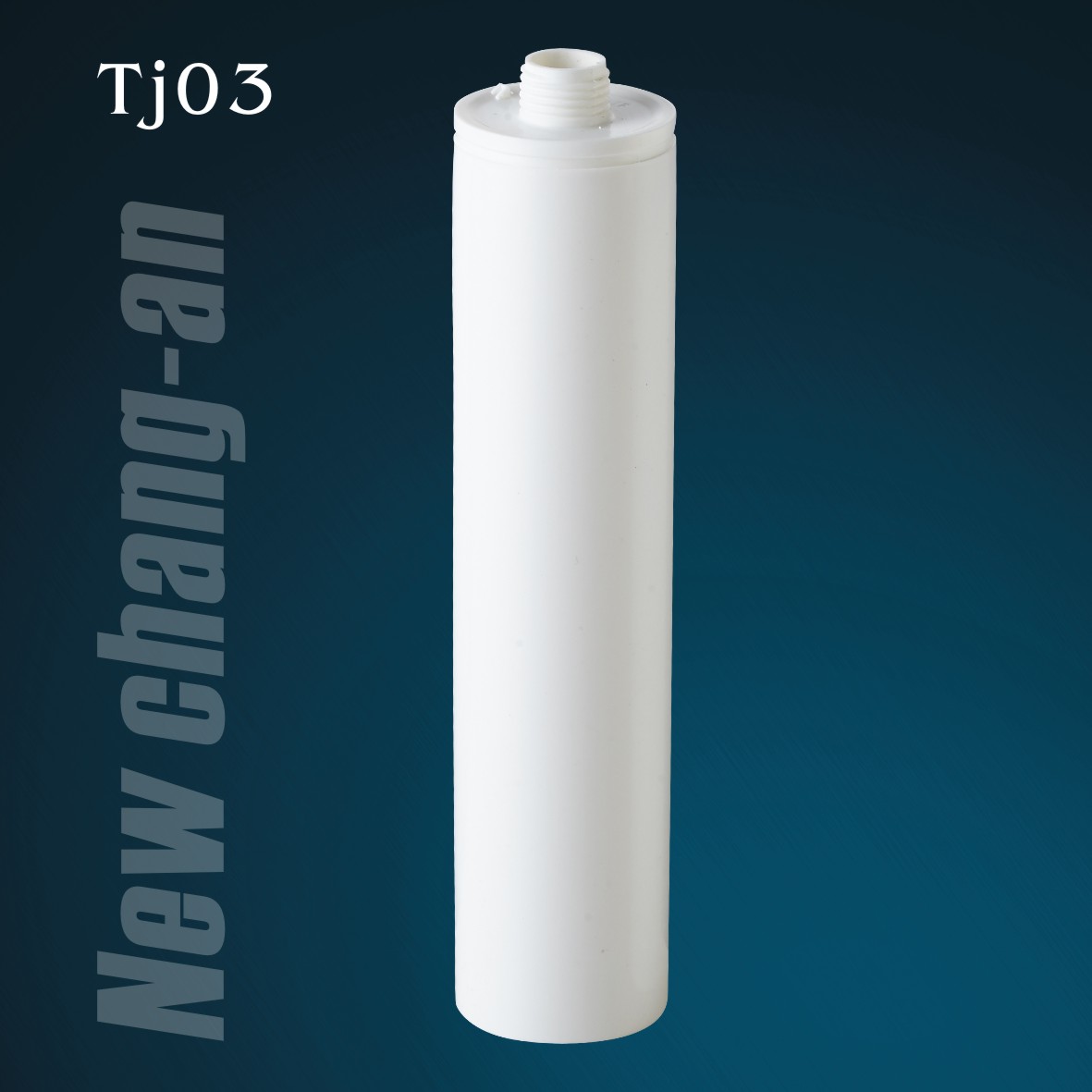 Cartouche en plastique blanc de 330 ml pour mastic silicone