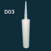 300 ml en verre blanc Emballage de colle cart-sol en plastique HDPE pour le scellant en silicone pour la construction