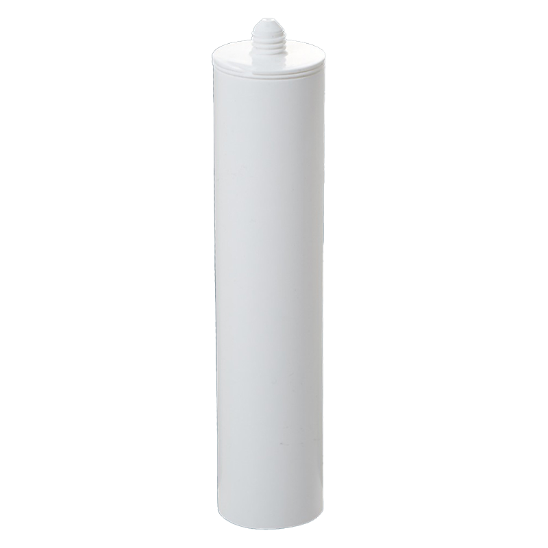 285 ml HDPE Emballage en verre blanc vide Cartouche en plastique d'emballage pour le scellant en silicone pour l'industrie du bâtiment