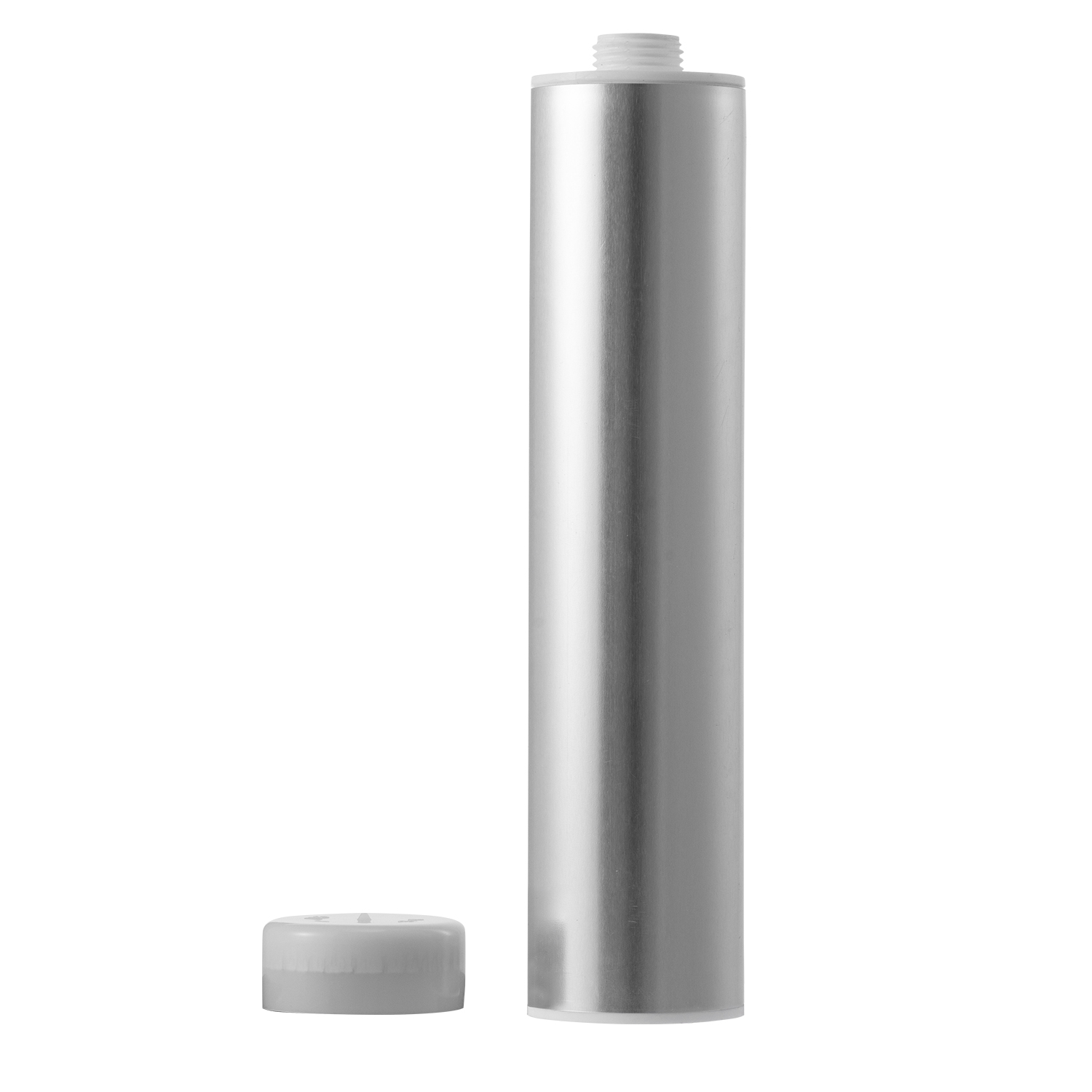 Cartouche en plastique en aluminium d'emballage de 300 ml avec cartouche de buse en plastique pour le scellant PU