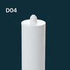 Cartouche en plastique HDPE de 300 ml pour un emballage d'étanchéité en silicone pour la fenêtre et le calfeutrage de porte