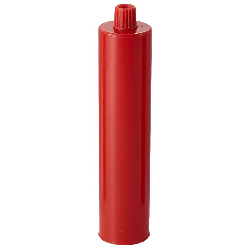Cartouche adhésive en plastique monocomposant rouge vide de 300ml, pour emballage de mastic PU industriel pour Application de Construction
