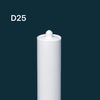 Cartouche en plastique calfeutrage de 10 oz HDPE pour l'emballage de scellant en silicone pour l'industrie du bâtiment
