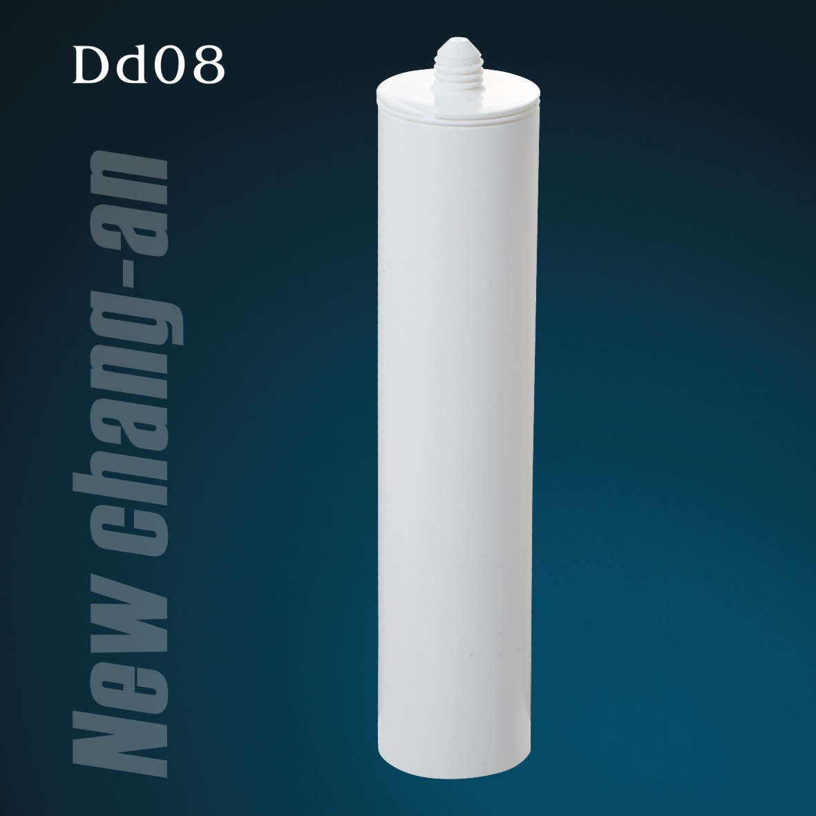 Cartouche en plastique blanche 300 ml HDPE pour le scellant en silicone