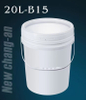 20L PP Bodet en plastique B15-NR pour la peinture de base en eau contenant