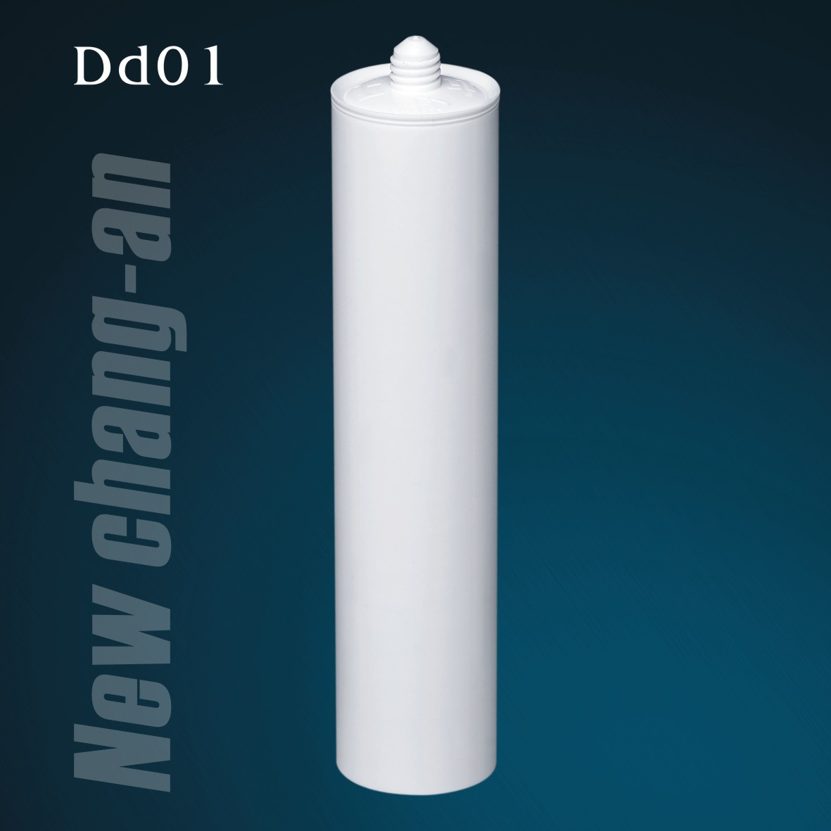 Cartouche en plastique HDPE vide de 300 ml pour mastic silicone Dd01