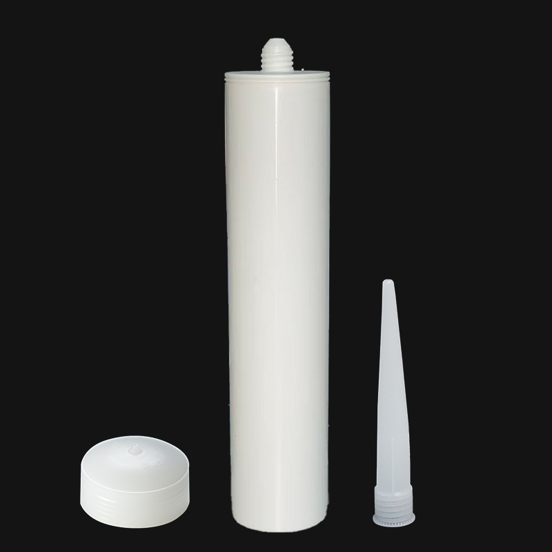 Emballage adhésif en verre résistant aux produits chimiques de 285 ml, cartouche en plastique HDPE pour mastic silicone/MS/PU industriel avec IML pour la construction