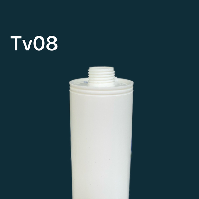 Cartouche en plastique d'emballage de colle en verre vide HDPE pour le scellant en silicone pour la construction