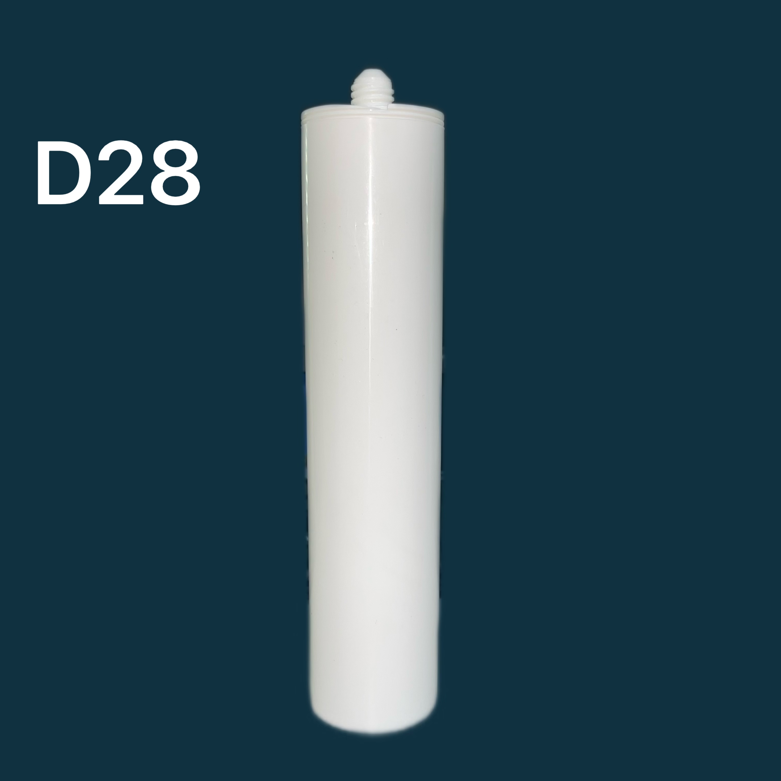 Cartouche en plastique HDPE vide de 300 ml pour emballage d'étanchéité en silicone