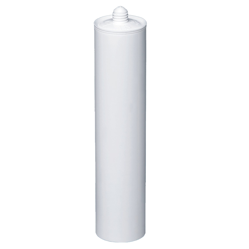300 ml blanc personnalisable en verre HDPE adhésif emballage en plastique cartouche pour scellant en silicone / ms / pu pour l'industrie du bâtiment