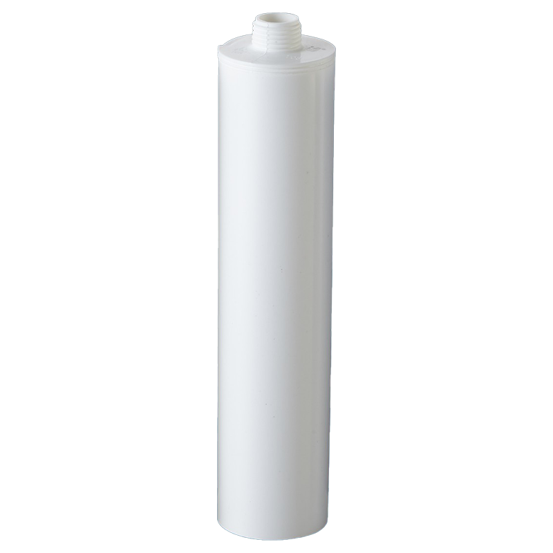 Cartouche en plastique d'emballage adhésif HDPE 10oz, étanche à l'eau, à usage industriel, pour calfeutrage de mastic Silicone/MS/PU pour la Construction