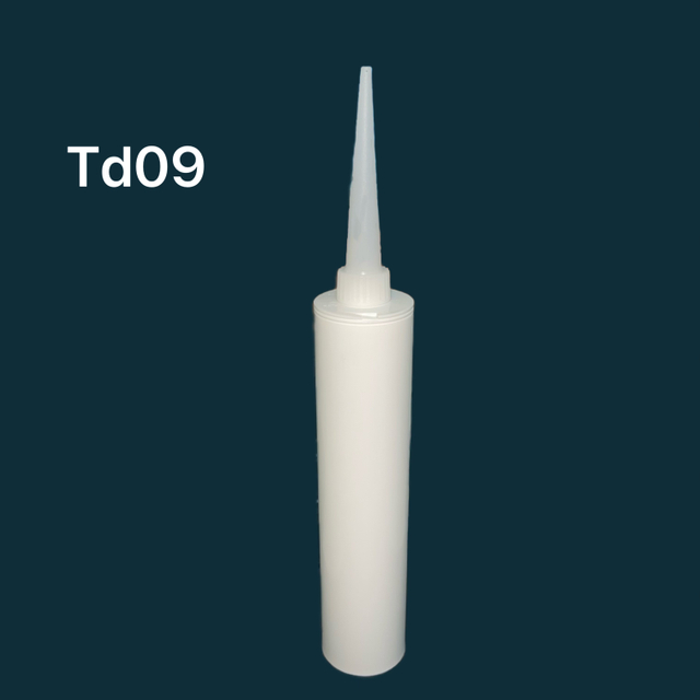 10 oz industriel Utilisation de cartouche en plastique HDPE blanc vide pour emballage de scellant en silicone