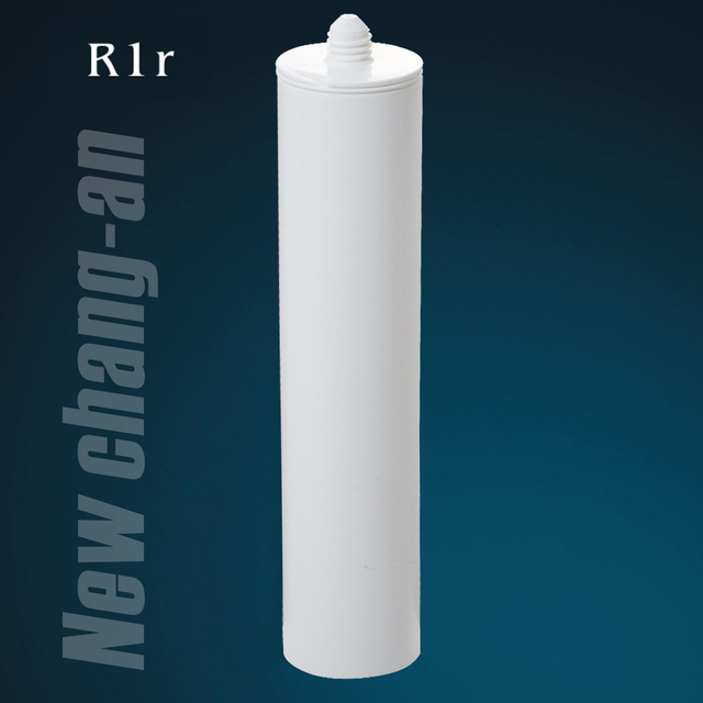 Cartouche en plastique blanc HDPE de 270 ml pour le scellant en silicone