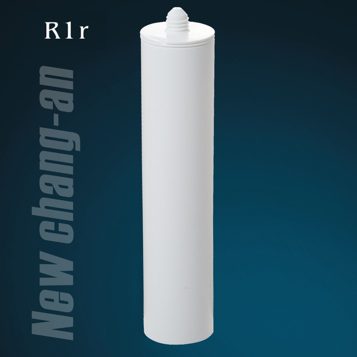 Cartouche en plastique blanc HDPE de 270 ml pour le scellant en silicone
