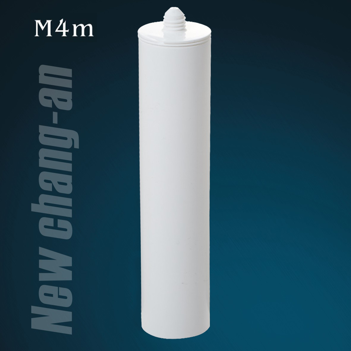 Cartouche en plastique blanc de 285 ml pour le scellant en silicone