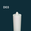 300 ml en verre blanc Emballage de colle cart-sol en plastique HDPE pour le scellant en silicone pour la construction