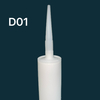 300 ml de cartouche en plastique d'emballage adhésif HDPE vide pour le scellant en silicone pour l'industrie