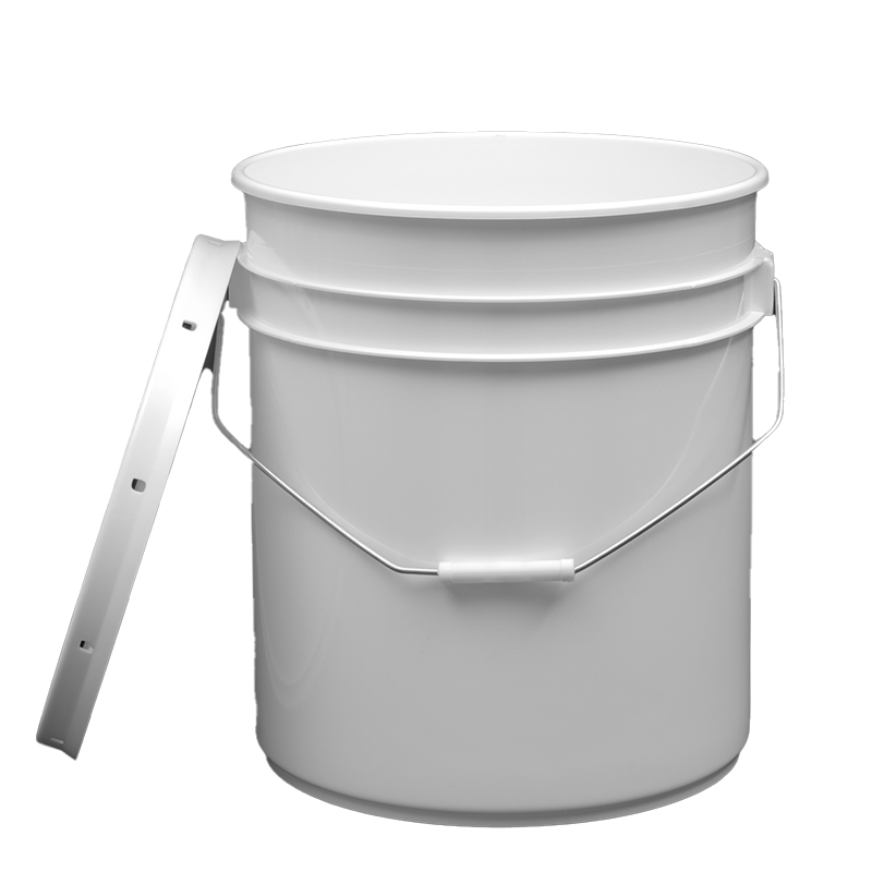 Seau en plastique d'emballage adhésif en verre PE de grande capacité de 20l, de qualité industrielle, pour mastic Silicone/MS/PU pour la Construction