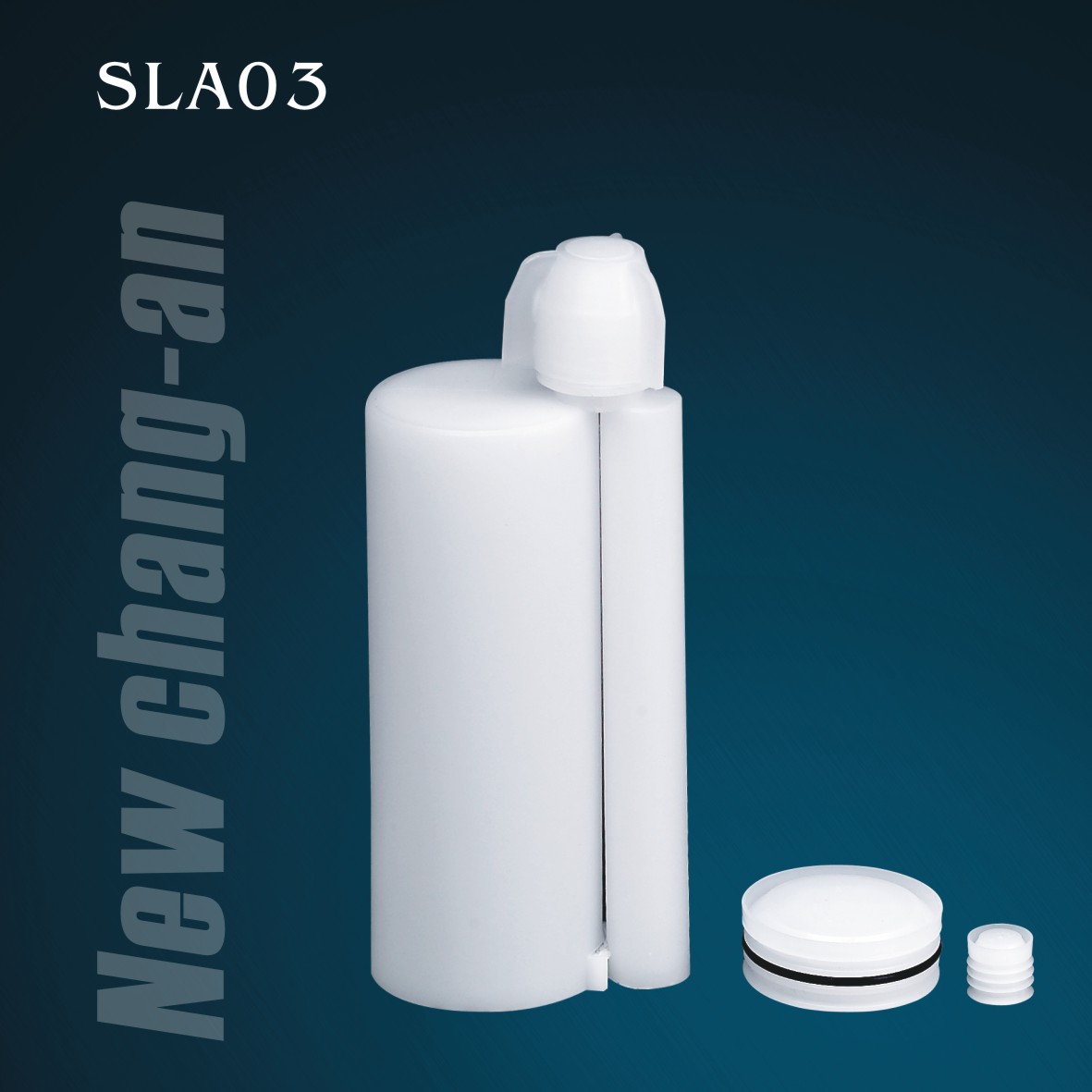 180 ml : cartouche double à deux composants de 18 ml pour l'adhésif SLA03 du pack A + B