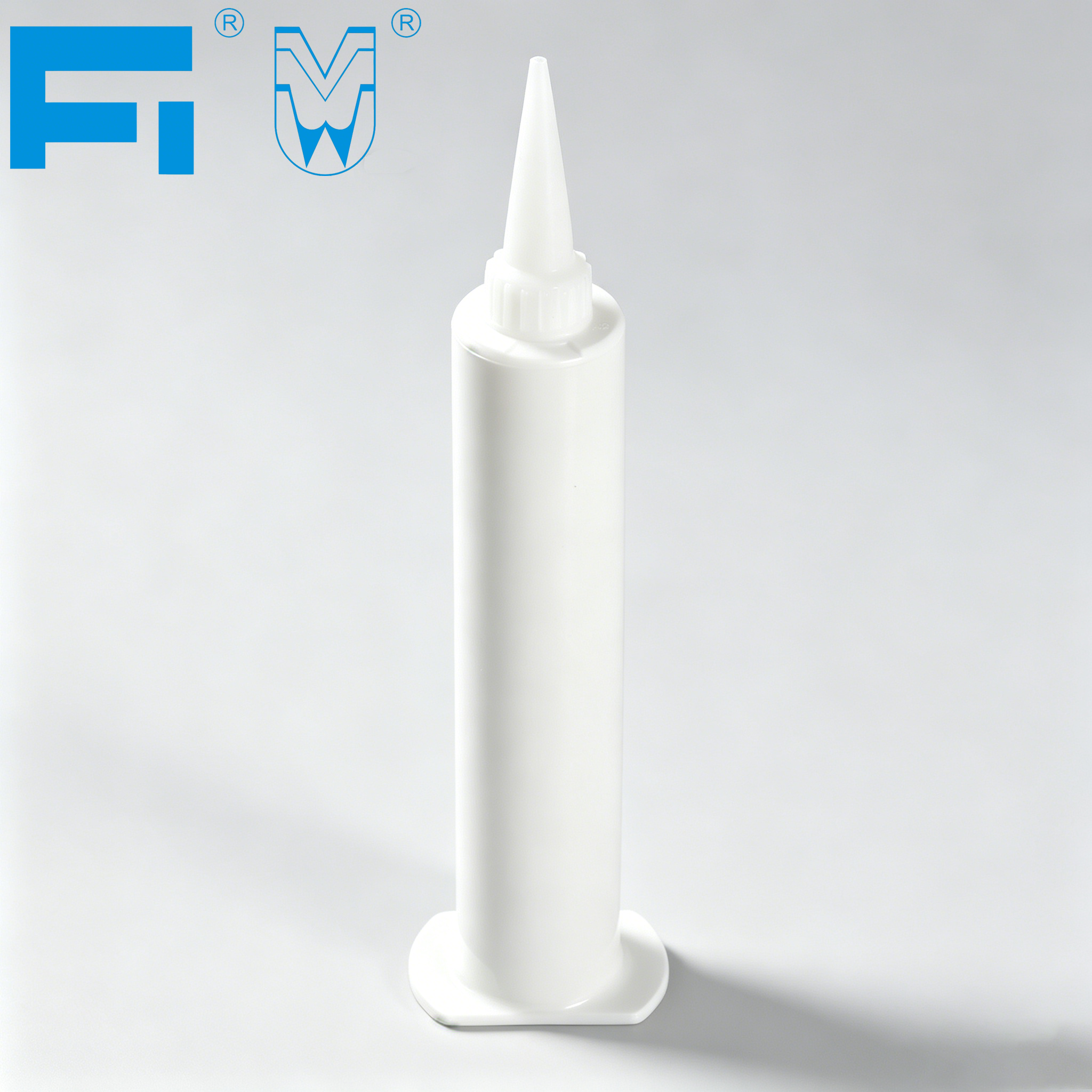 Baril de seringue de distribution d'adhésif résistant aux produits chimiques de qualité industrielle de 50 ml pour l'emballage de mastic pour la Construction
