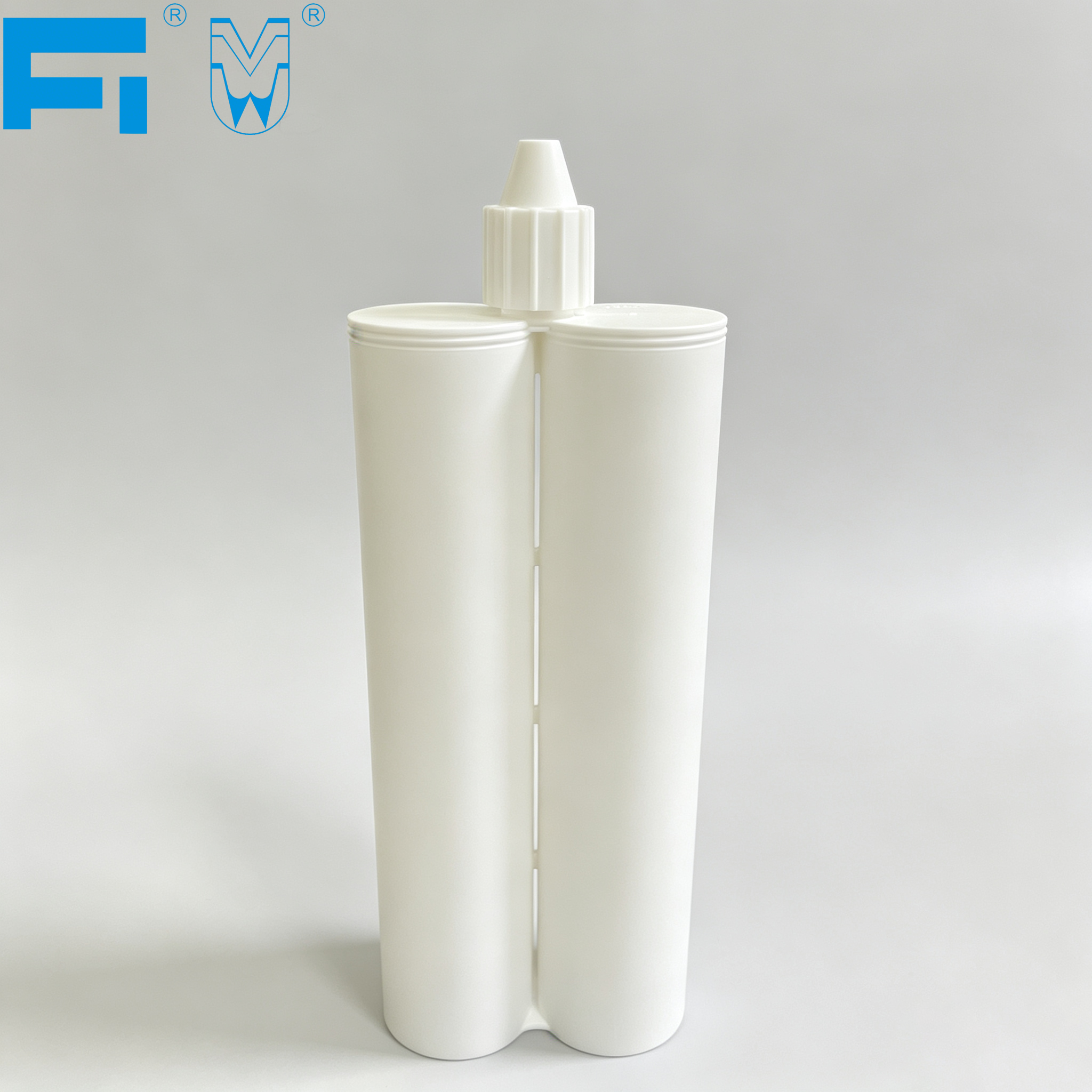 Cartouche de calfeutrage en plastique à deux composants, emballage adhésif résistant aux produits chimiques, 280:280ml, pour mastic à usage industriel