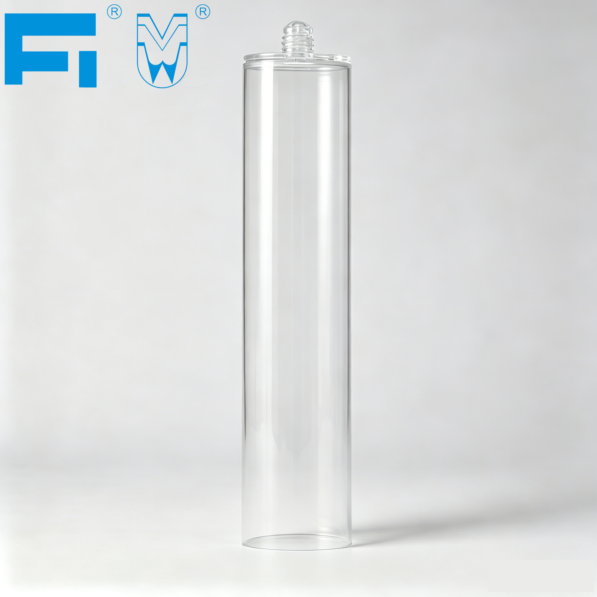 Cartouche en plastique d'emballage adhésif à composant unique PET, 300ml, pour l'industrie, mastic Silicone, calfeutrage pour la Construction