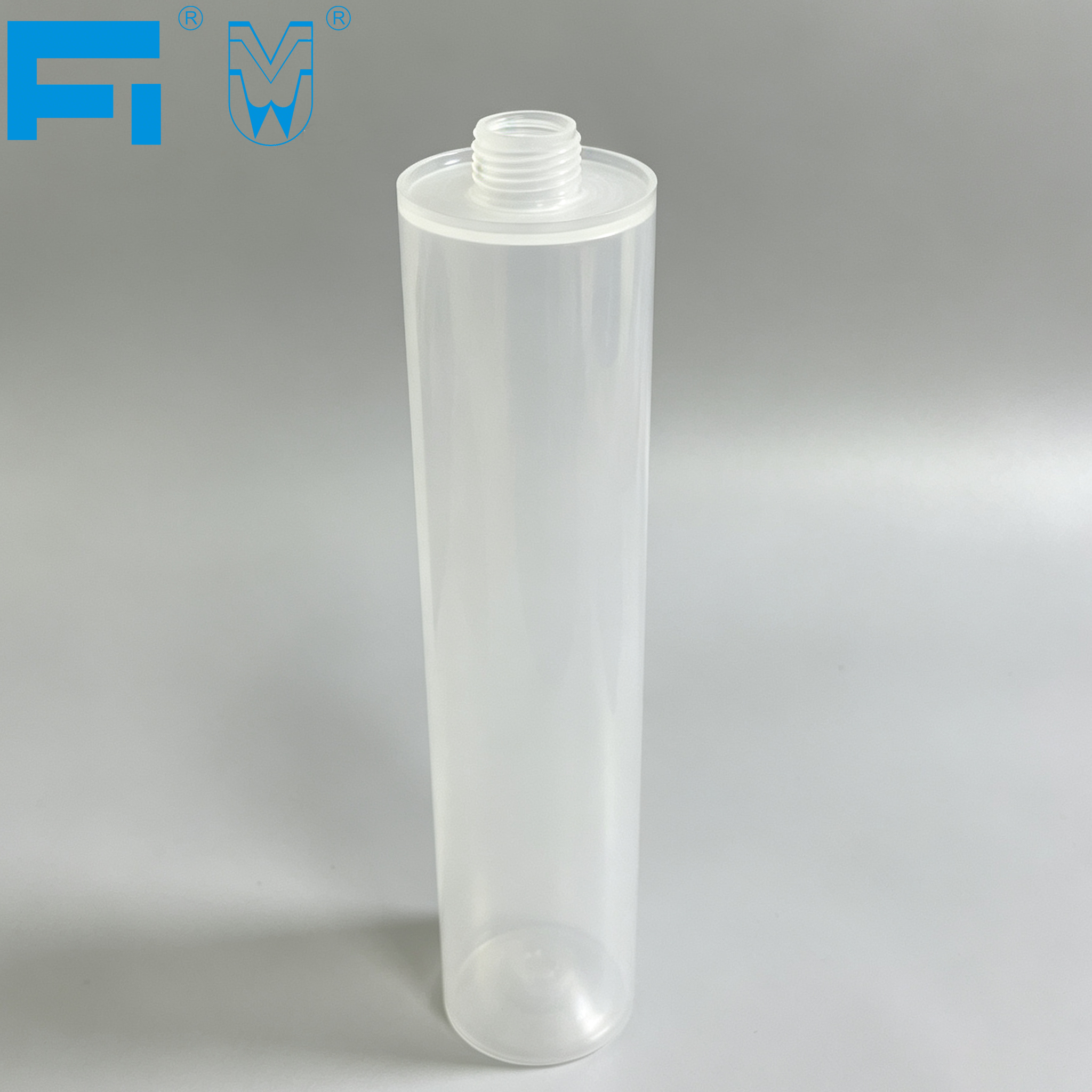 Cartouche de calfeutrage en plastique d'emballage adhésif PP transparent résistant aux produits chimiques de 333 ml pour mastic à usage industriel