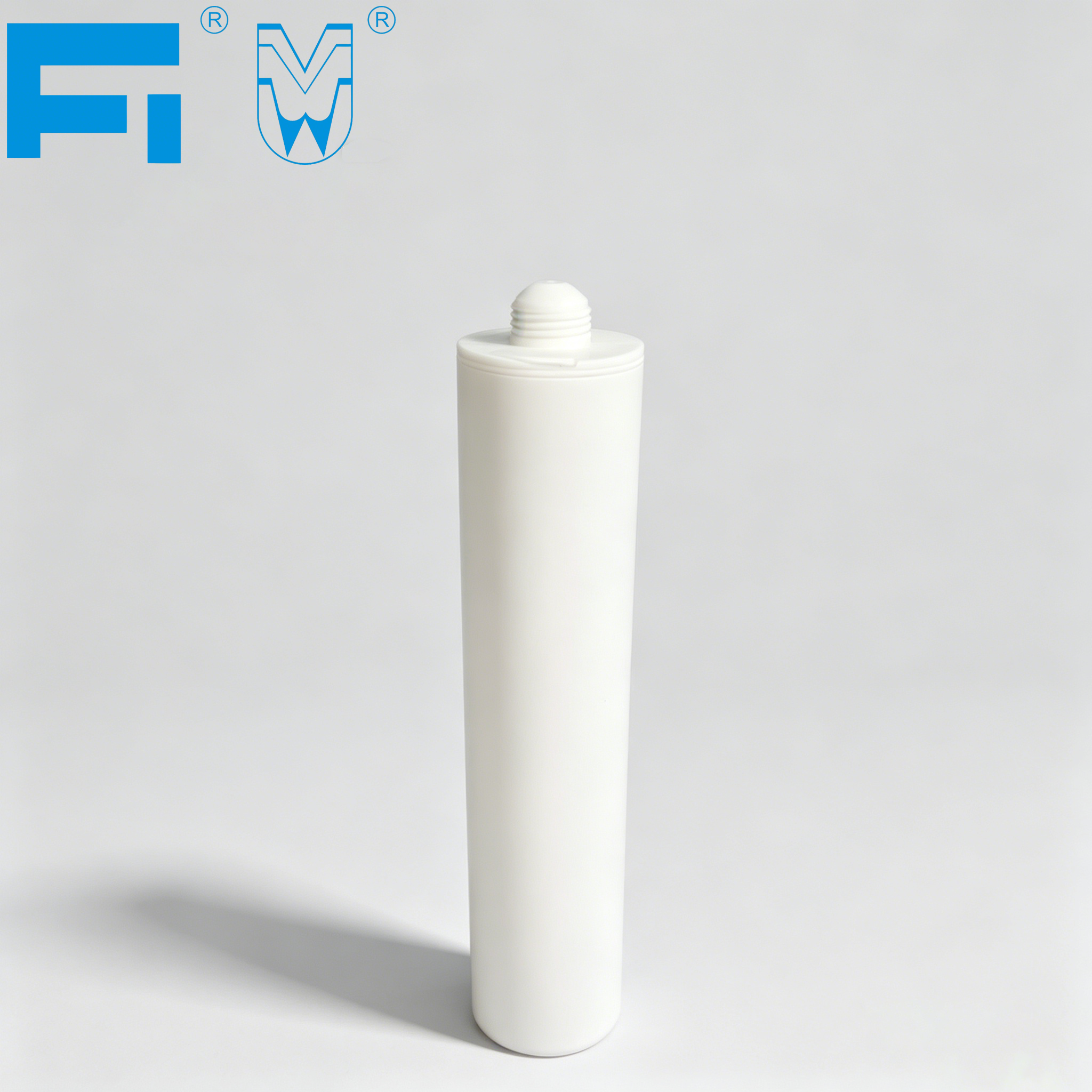Cartouche en plastique d'emballage adhésif HDPE imprimée personnalisée de 270 ml, pour usage industriel, mastic pour le calfeutrage et l'étanchéité de la construction